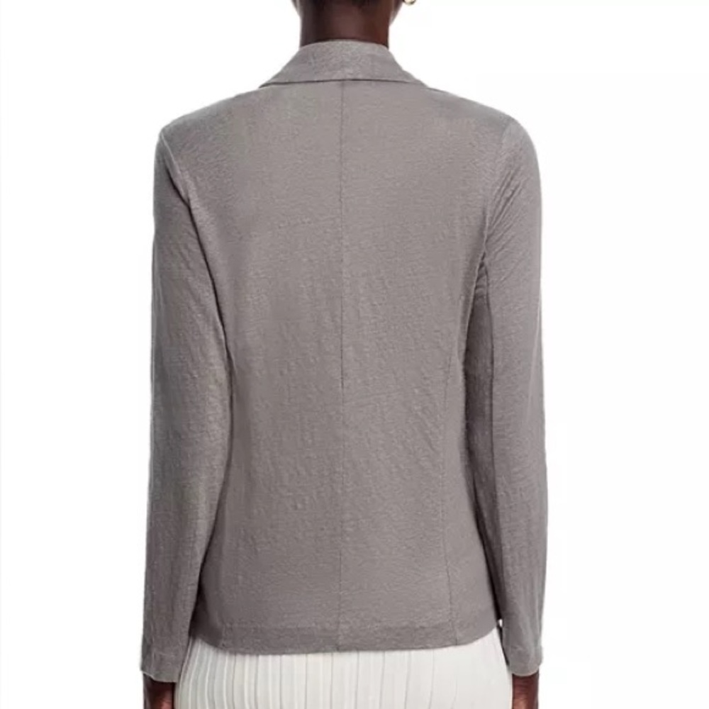 Majestic Filatures Women's Fitted Linen Blazer in Orage Size 2 - Picture 2 of 8